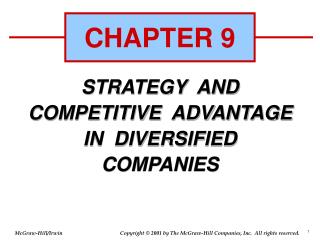 STRATEGY AND COMPETITIVE ADVANTAGE IN DIVERSIFIED COMPANIES