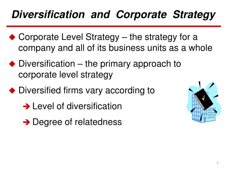 PPT - Diversification And Corporate Strategy PowerPoint Presentation ...