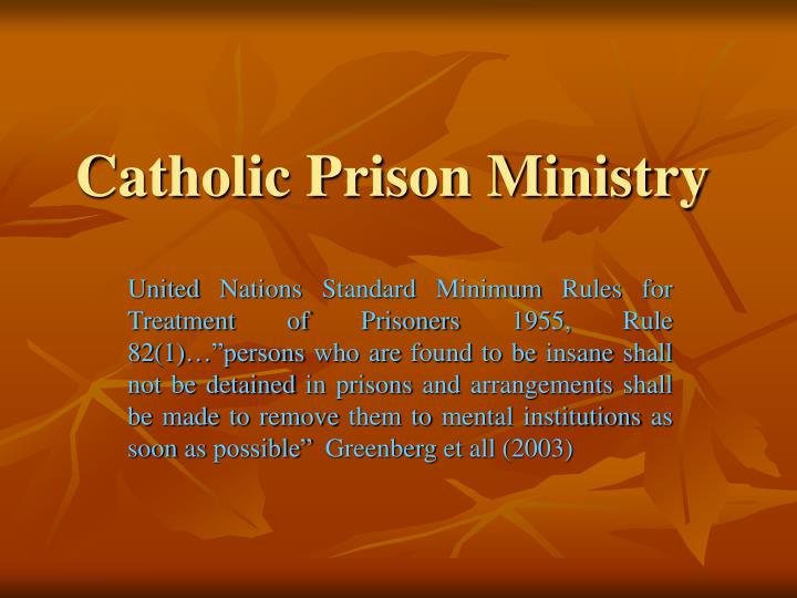 catholic prison ministry