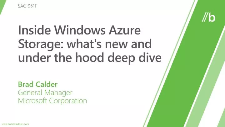 inside windows azure storage what s new and under the hood deep dive