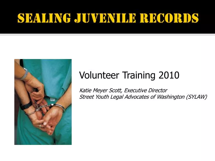 sealing juvenile records
