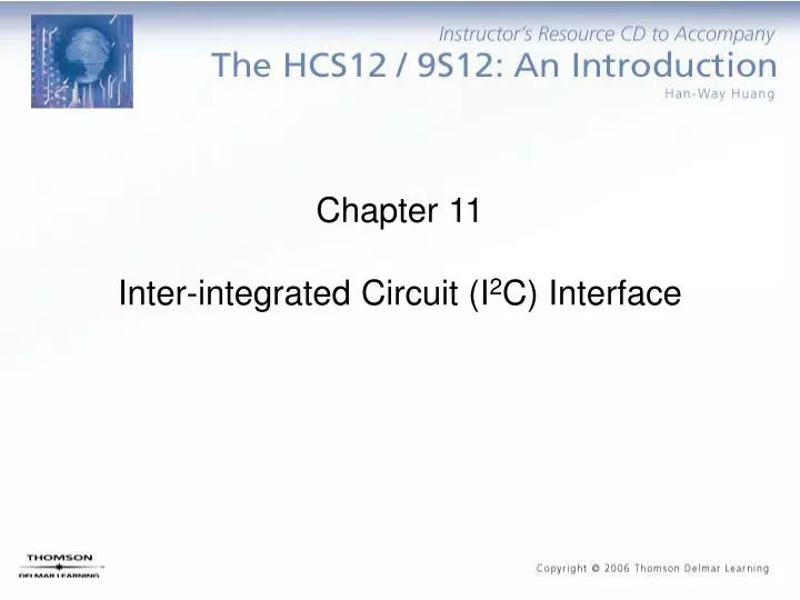 chapter 11 inter integrated circuit i 2 c interface