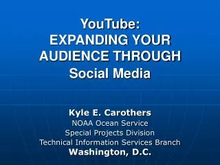 YouTube &amp; NOAA
