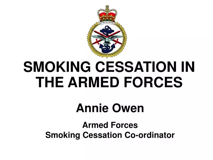 smoking cessation in the armed forces