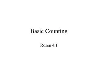 basic counting