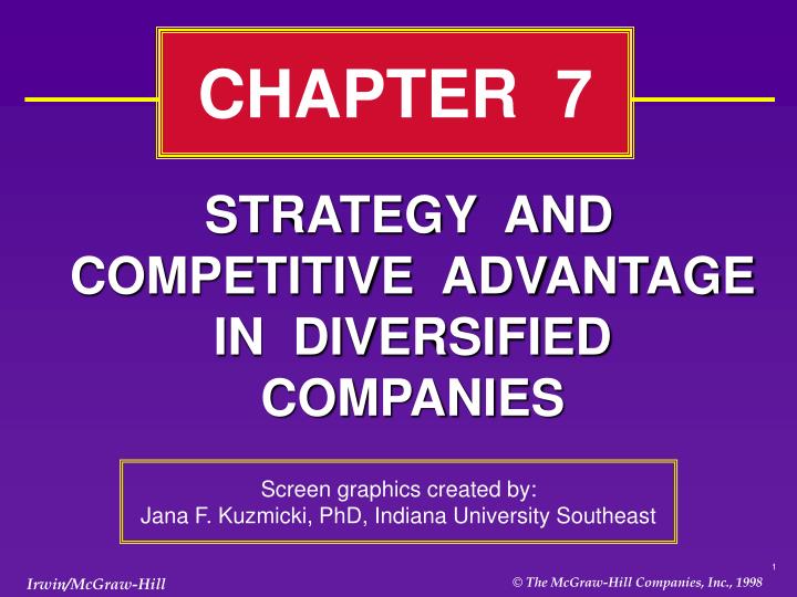 strategy and competitive advantage in diversified companies