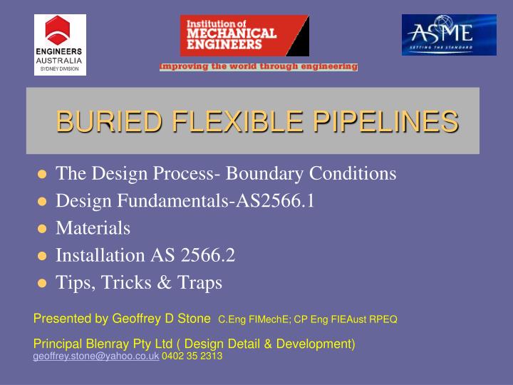 buried flexible pipelines