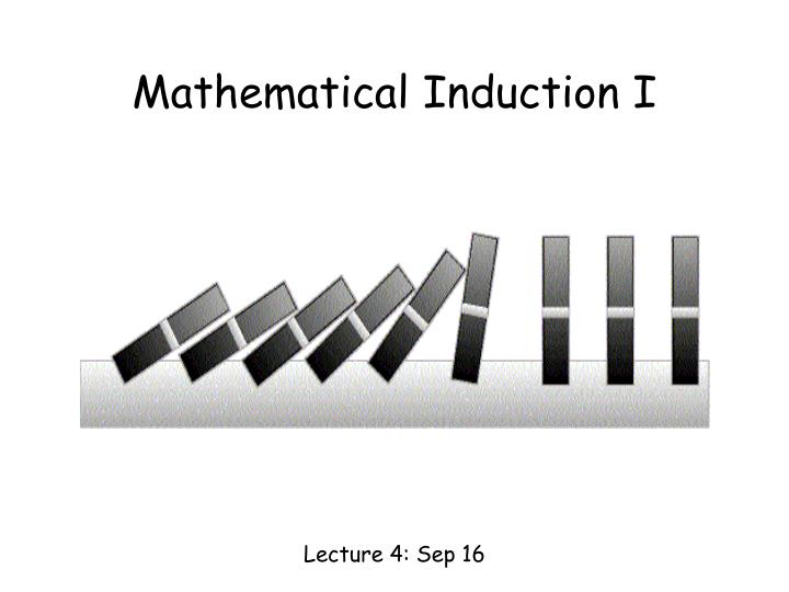 mathematical induction i