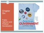 Chapter Six: Public Opinion and Political Socialization - slide 1