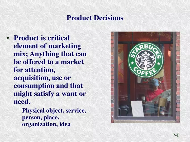 product decisions