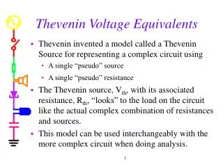 Thevenin Voltage Equivalents