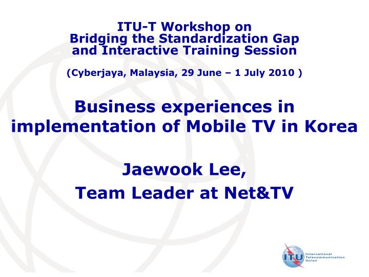 business experiences in implementation of mobile tv in korea