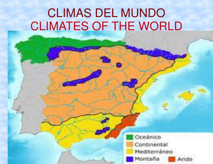 climas del mundo climates of the world
