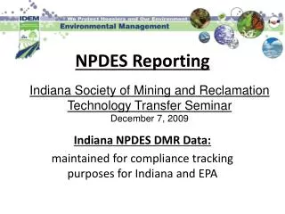 NPDES Reporting