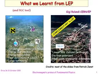 What we Learnt from LEP