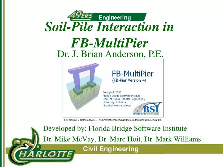 soil pile interaction in fb multipier