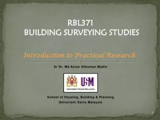 RBL371 (Lecture 1) - Introduction to Practical Research