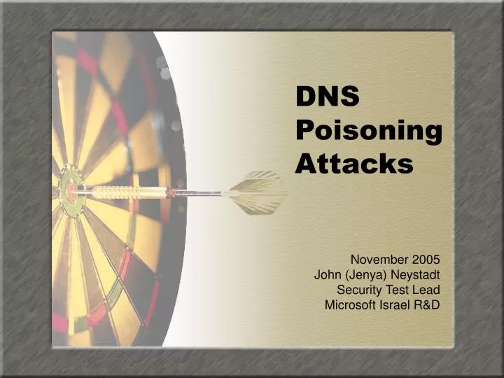 dns poisoning attacks