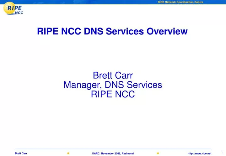 ripe ncc dns services overview