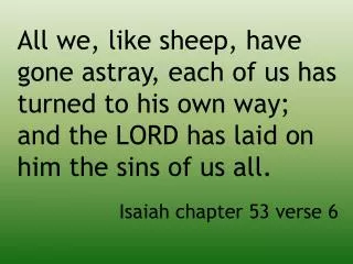 Isaiah 53v6