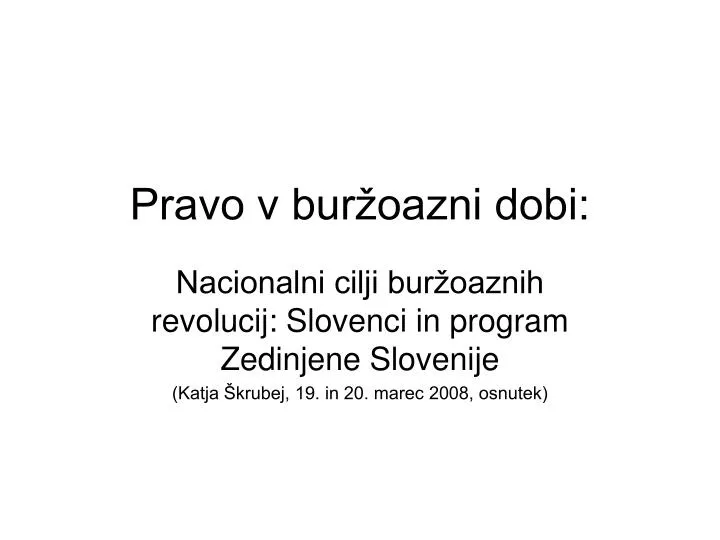 pravo v bur oazni dobi