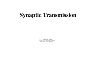 Synaptic Transmission