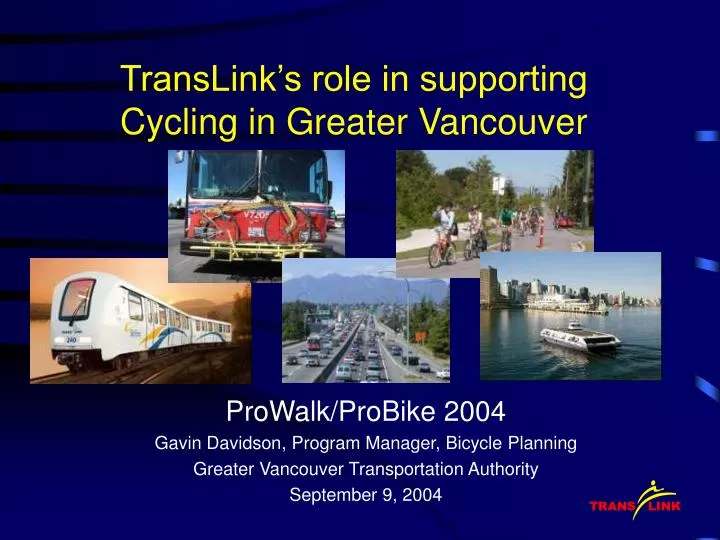 translink s role in supporting cycling in greater vancouver