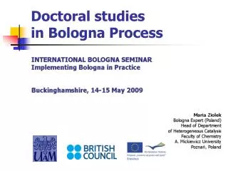 Doctoral studies in Bologna Process