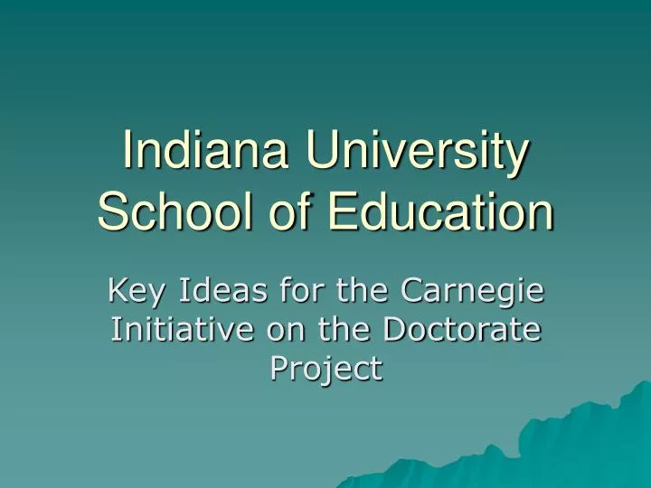 indiana university school of education