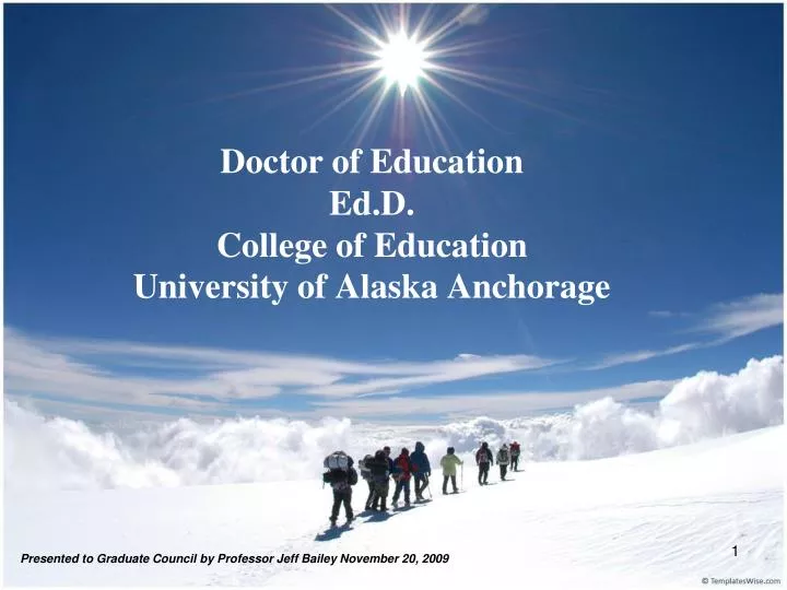 doctor of education ed d college of education university of alaska anchorage