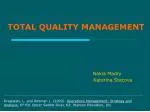 TOTAL QUALITY MANAGEMENT - slide 1