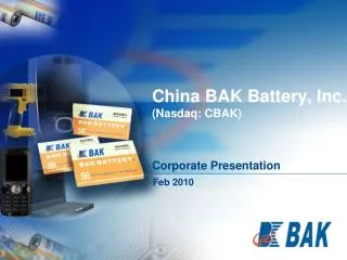 China BAK Battery, Inc. (Nasdaq: CBAK)