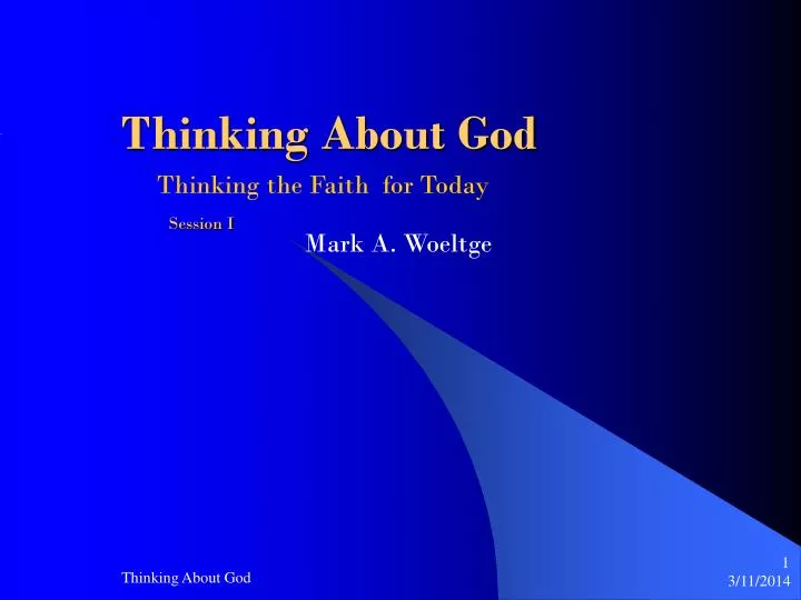 thinking about god