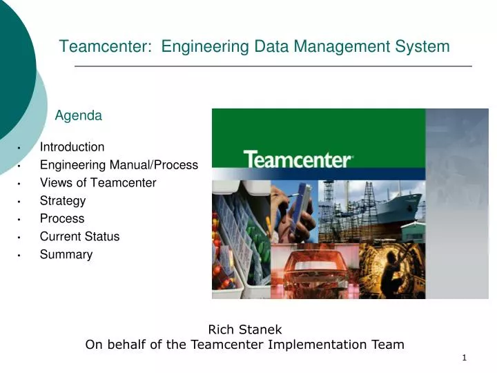 teamcenter engineering data management system