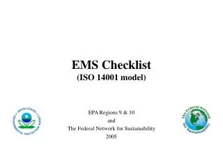 EMS Checklist (ISO 14001 model)