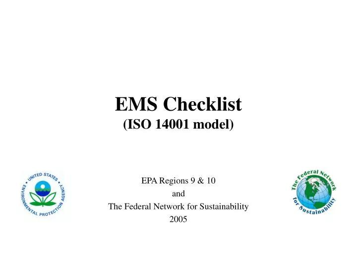 ems checklist iso 14001 model