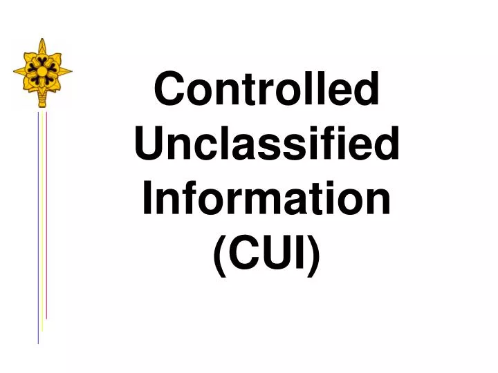 controlled unclassified information cui