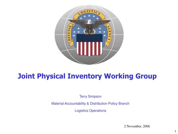 joint physical inventory working group