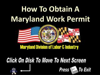 How To Obtain A Maryland Work Permit