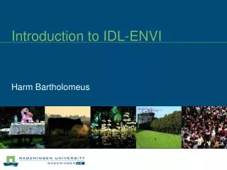 Introduction to IDL-ENVI