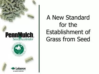 A New Standard for the Establishment of Grass from Seed