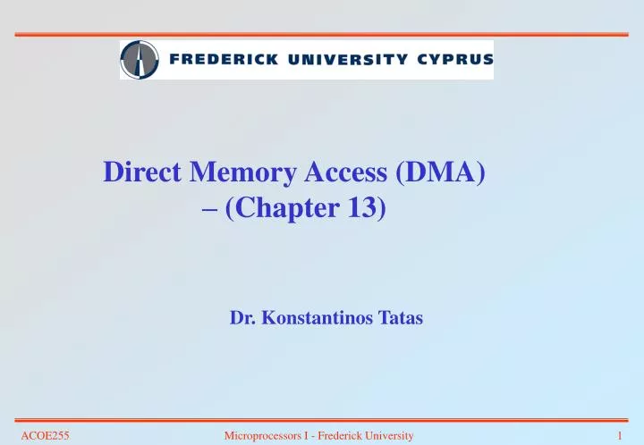 direct memory access dma chapter 13