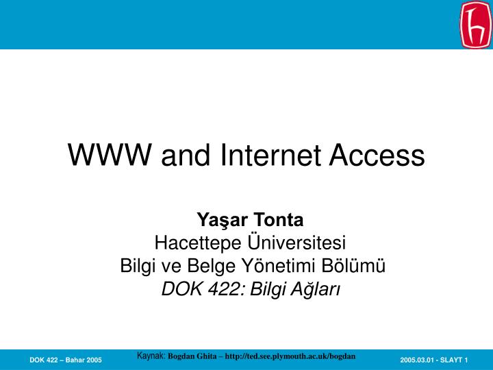 www and internet access