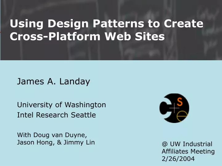 using design patterns to create cross platform web sites