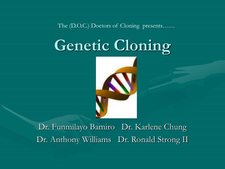 genetic cloning