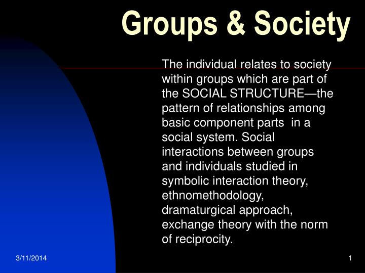 groups society