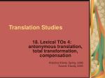 Translation Studies - slide 1