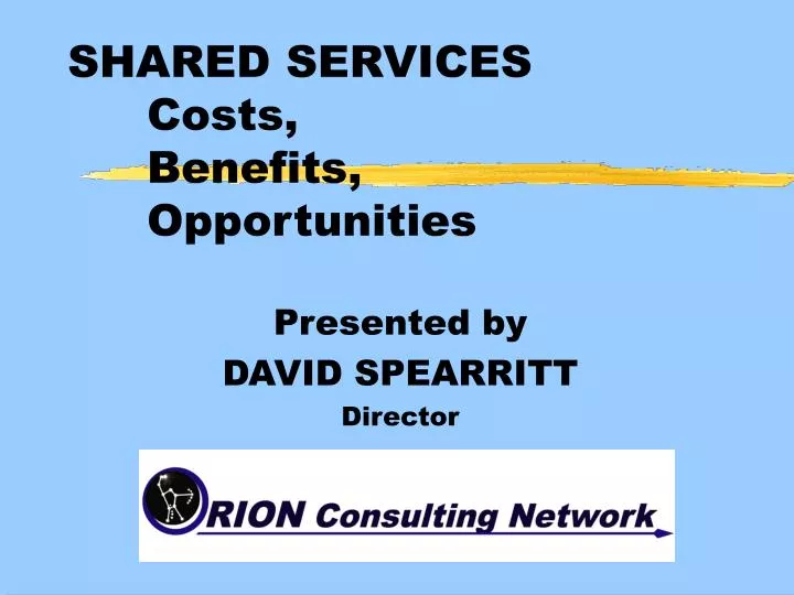 shared services costs benefits opportunities