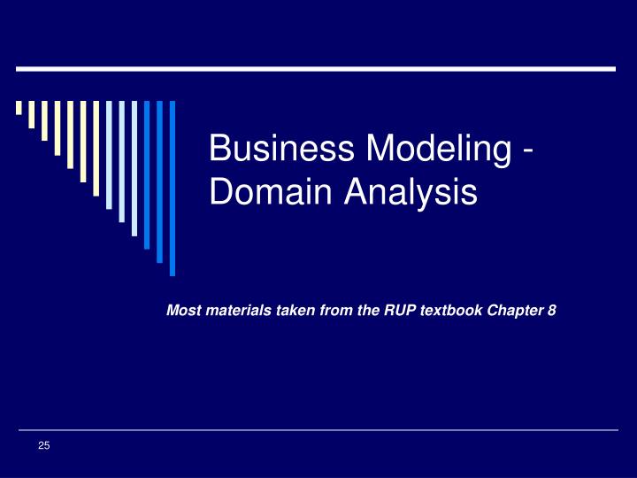 business modeling domain analysis