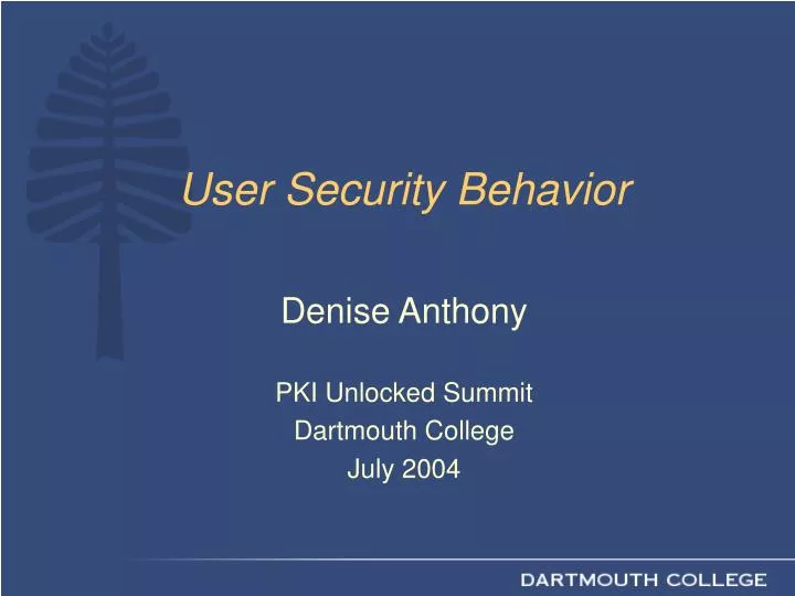 user security behavior